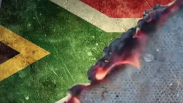 South African President Criticizes Opposition Party's Election Ad Featuring Burning Flag